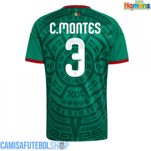 Camisa de time de futebol México Cesar Montes #3 Replicas 1º Equipamento Mundo 2026 Manga Curta
